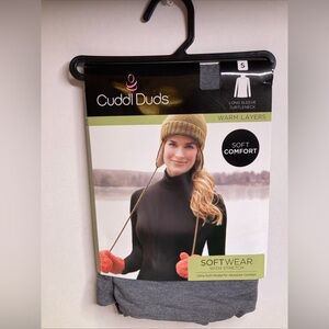Cuddl Duds Softwear Stretch Long Sleeve Turtleneck Gray Small Soft Comfort